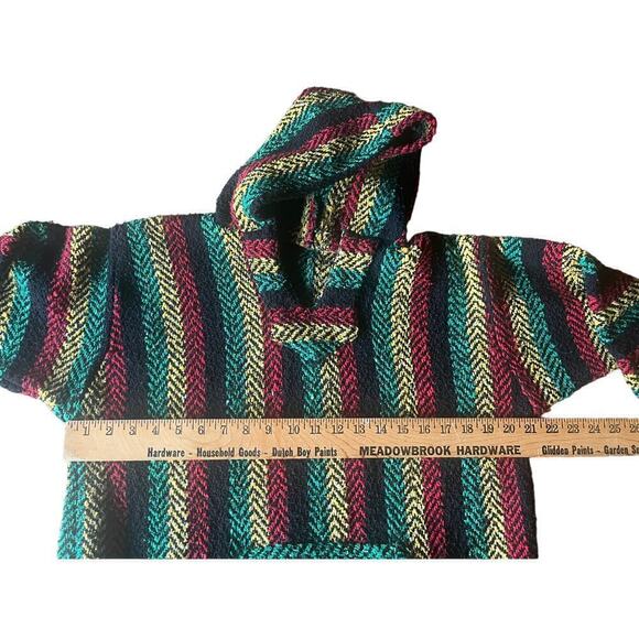 Rastafari hooded sweatshirt/pullover. Unisex. Red/Green/Yellow. Jamaica - Picture 4 of 5